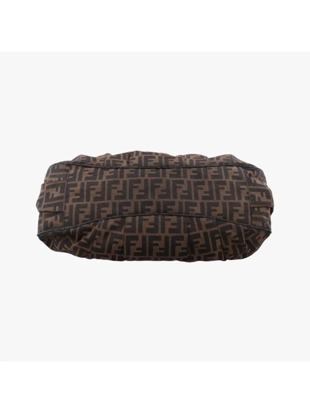 Fendi Mia Brown Canvas Shoulder